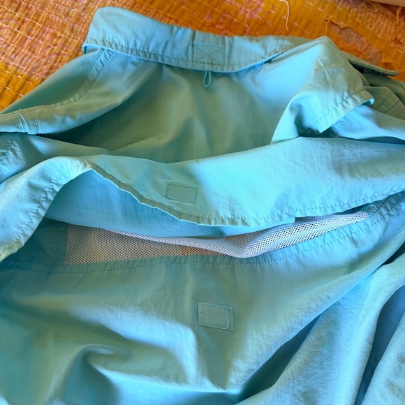 Banana Boat Aqua Blue Sport Fishing Button Down Shirt w/ Long Beach logo - Picture 11 of 16